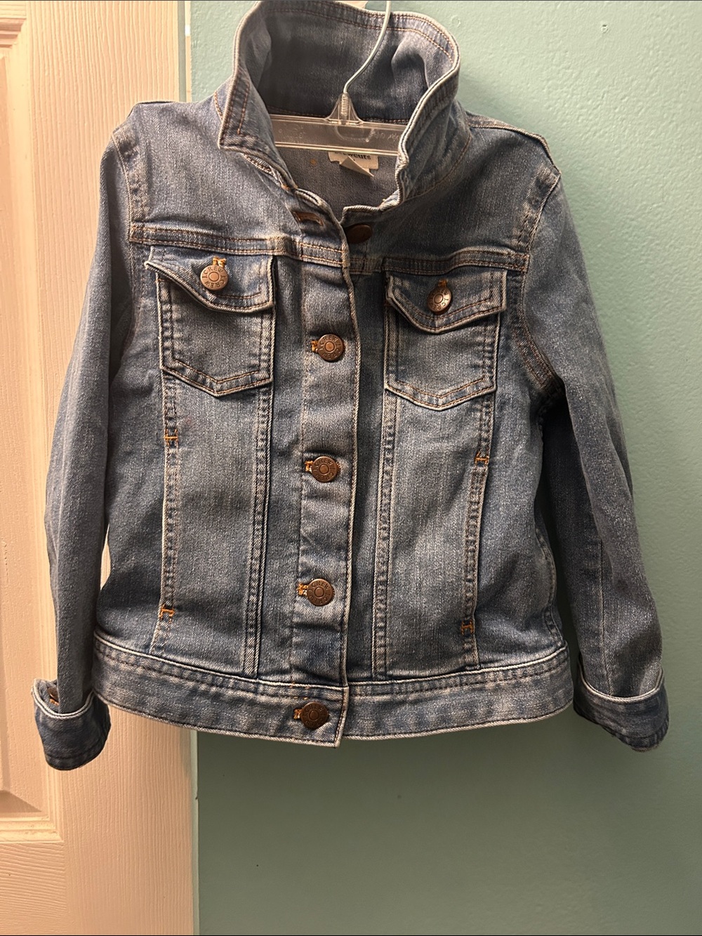 J. Crew Girls Medium Blue Denim Jacket with Button Front